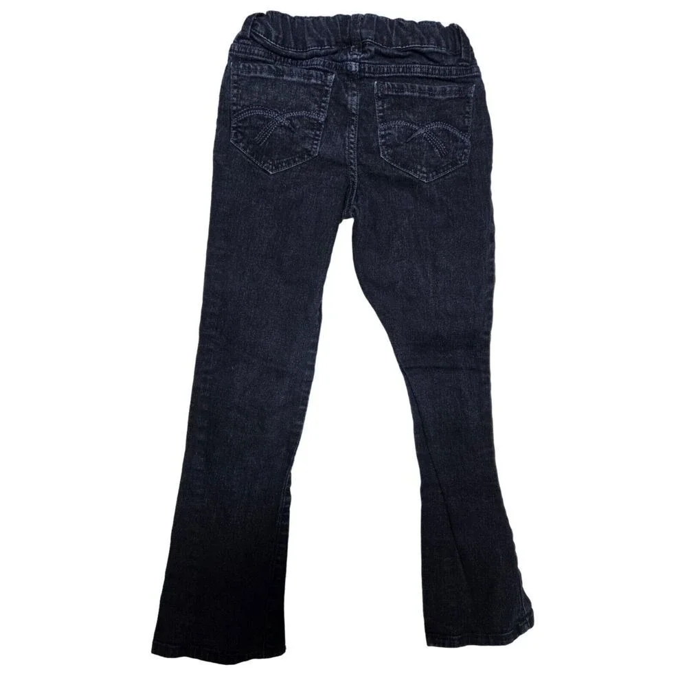 Piper Faves Girls Dark Wash Skinny Bootcut Jeans Size 8R Adjustable Waist Indigo